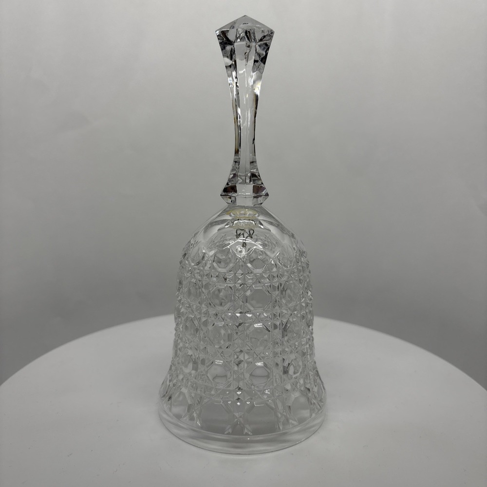 Vintage 1940s‎ Federal Glass Co Bell 7" EAPG Windsor Botton Cane Pattern Clear